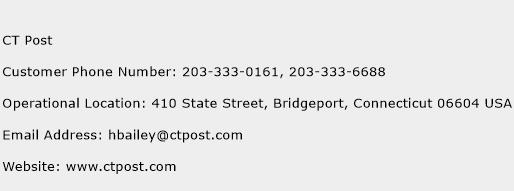 CT Post Phone Number Customer Service