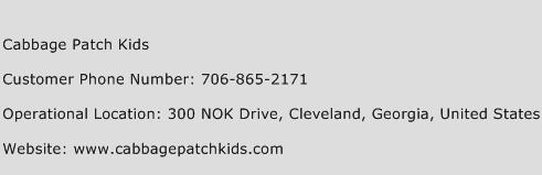 Cabbage Patch Kids Phone Number Customer Service