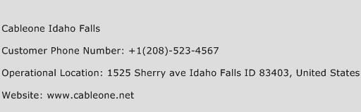 Cableone Idaho Falls Phone Number Customer Service