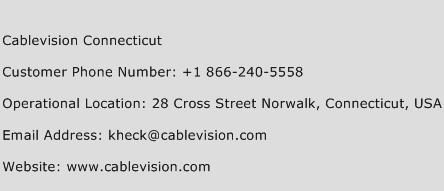 Cablevision Connecticut Phone Number Customer Service