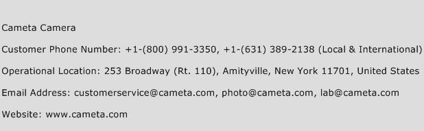 Cameta Camera Phone Number Customer Service