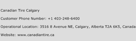 Canadian Tire Calgary Phone Number Customer Service