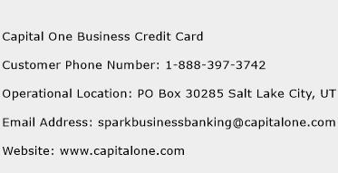 Capital One Business Credit Card Contact Number | Capital One Business Credit Card Customer ...