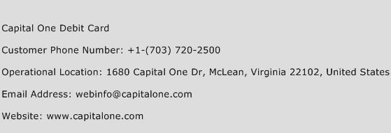 number for capital one customer service