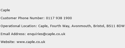 Caple Phone Number Customer Service