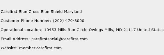 Carefirst Blue Cross Blue Shield Maryland Phone Number Customer Service