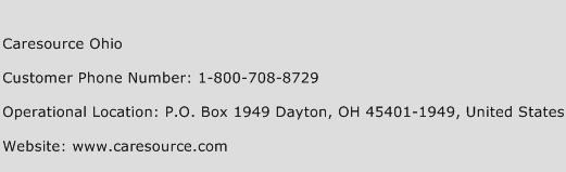 Caresource Ohio Phone Number Customer Service