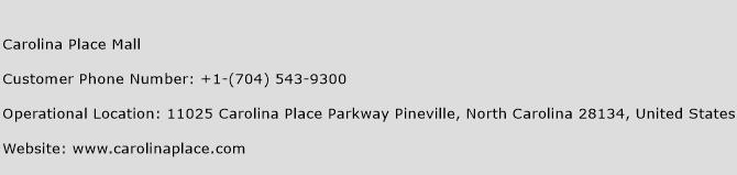 Carolina Place Mall Phone Number Customer Service