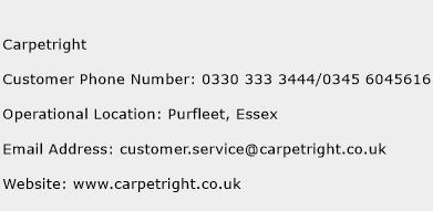 Carpetright Phone Number Customer Service