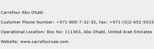 Carrefour Abu Dhabi Phone Number Customer Service