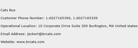 Cats Bus Phone Number Customer Service