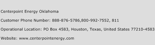Centerpoint Energy Oklahoma Phone Number Customer Service