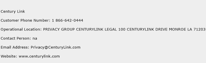 Century Link Phone Number Customer Service