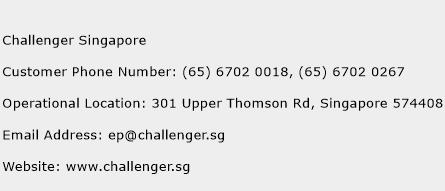 Challenger Singapore Phone Number Customer Service
