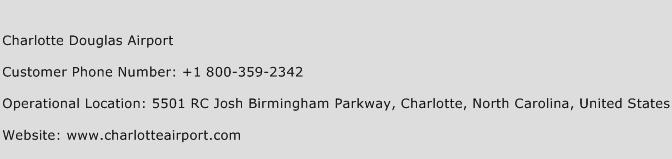 Charlotte Douglas Airport Phone Number Customer Service