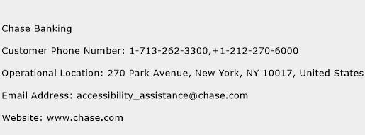 chase bank customer service toll free number