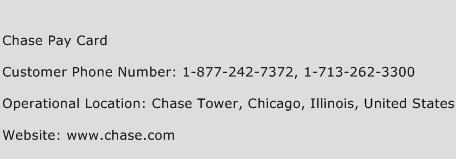 chase online customer service number