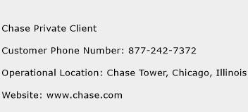 Chase Private Client Phone Number Customer Service