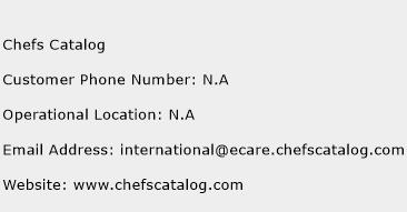 Chefs Catalog Phone Number Customer Service