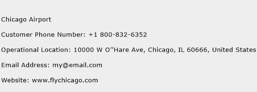 Chicago Airport Phone Number Customer Service