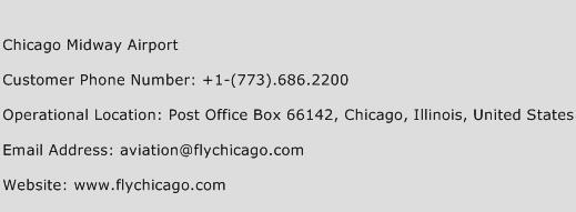 Chicago Midway Airport Phone Number Customer Service