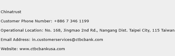 Chinatrust Phone Number Customer Service