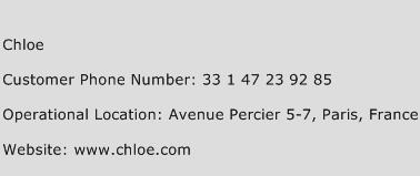 Chloe Phone Number Customer Service