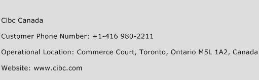 Cibc Canada Phone Number Customer Service