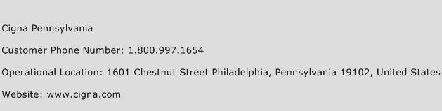 Cigna Pennsylvania Number Cigna Pennsylvania Customer Service Phone 