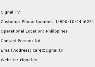 Cignal TV Phone Number Customer Service