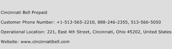Cincinnati Bell Prepaid Phone Number Customer Service