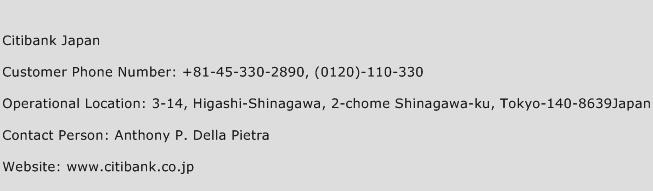 Citibank Japan Number | Citibank Japan Customer Service Phone Number | Citibank Japan Contact ...