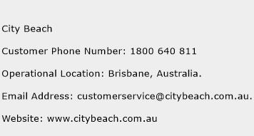 City Beach Phone Number Customer Service