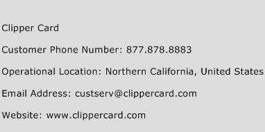 Clipper Card Phone Number Customer Service