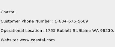 Coastal Phone Number Customer Service