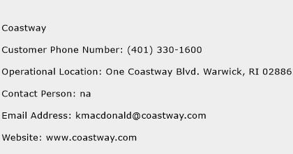 Coastway Phone Number Customer Service