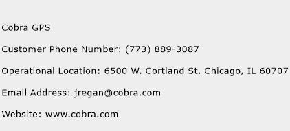 Cobra GPS Phone Number Customer Service