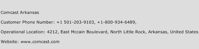 Comcast Arkansas Phone Number Customer Service