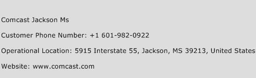 Comcast Jackson Ms Phone Number Customer Service