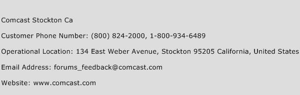 Comcast Stockton Ca Phone Number Customer Service