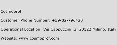Cosmoprof Phone Number Customer Service