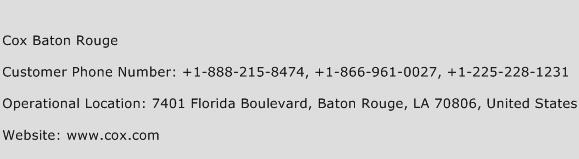 Cox Baton Rouge Phone Number Customer Service