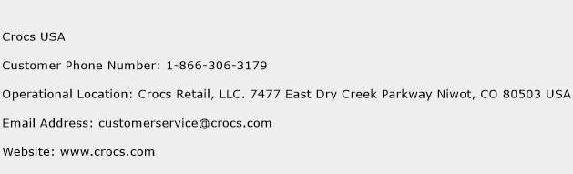 Crocs USA Phone Number Customer Service