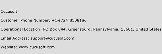Cucusoft Phone Number Customer Service