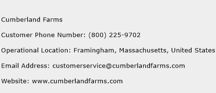 Cumberland Farms Phone Number Customer Service