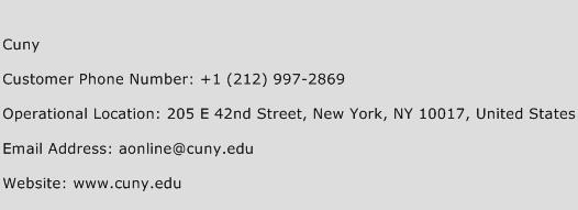 Cuny Phone Number Customer Service