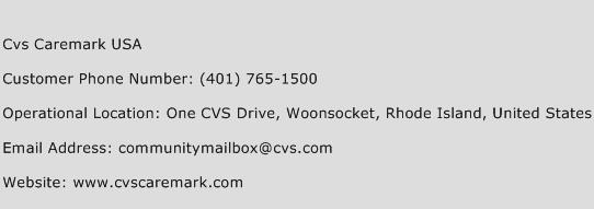 Cvs Caremark USA Phone Number Customer Service