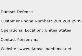 Damsel Defense Phone Number Customer Service