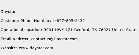 Daystar Phone Number Customer Service