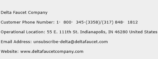 Delta Faucet Company Phone Number Customer Service